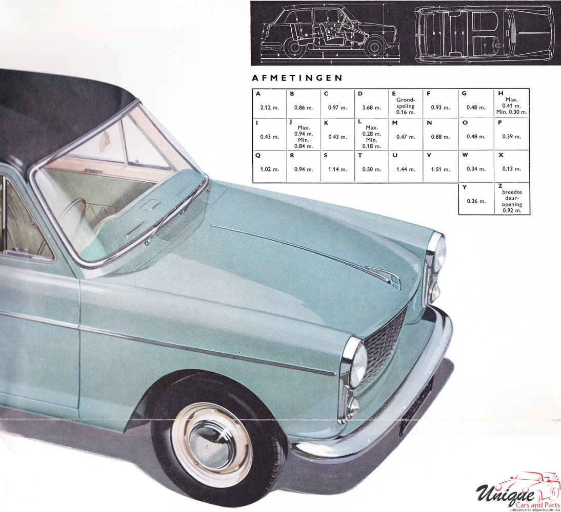 1959 Austin A40 (Netherlands) Brochure Page 3